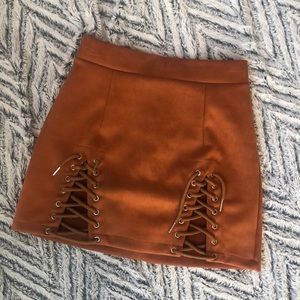 Mini Bodycon Lace Up Skirt *Never Worn*
